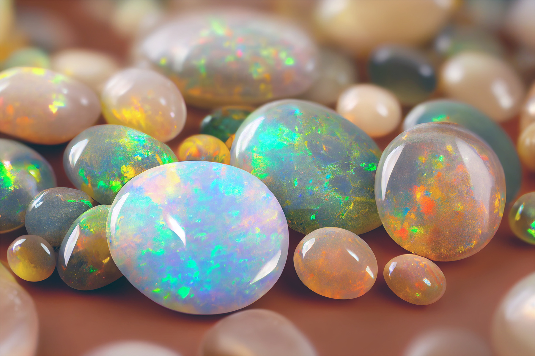 Opal gemstone background